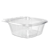 Dart CH12DEF 12 oz. Clear Rectangular Plastic Container with Lid