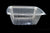DART CH32DEF 32 oz. Clear Rectangular Plastic Container with Lid