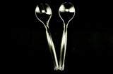 Plastic Serving Spork + Spoon Clear
