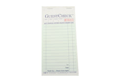 Duplicate Guest Check Green #104