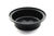 CP-718 16oz Black Microwavable Round Takeout Container and Lid Combo