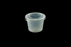 Dart Solo 100PC 1oz. Translucent Polystyrene Souffle / Portion Cup