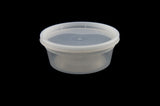 Eccocane 8oz Microwavable HD Plastic Deli Container Combo w/Lid