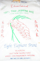 Eight Elephant Brand Thai Jasmine Rice 22 Lb.